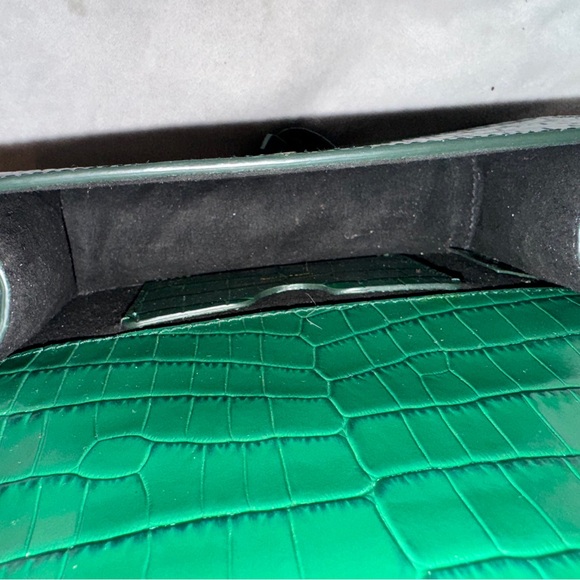 Alexander McQueen Jewelled Satchel croc-effect crossbody bag - Picture 10 of 10